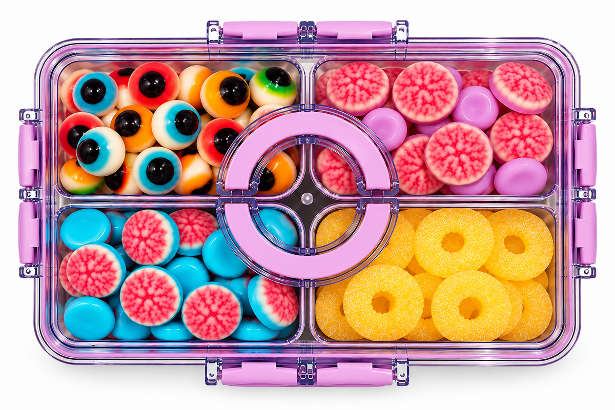 **Featured** Sweet Shop Curated Purple Snackle Box 1.5 LB!