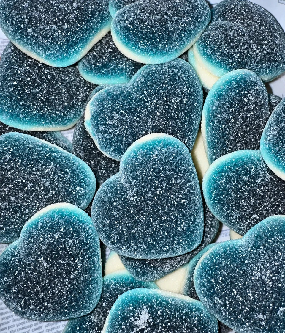 Giant Sour Blue Raspberry heart